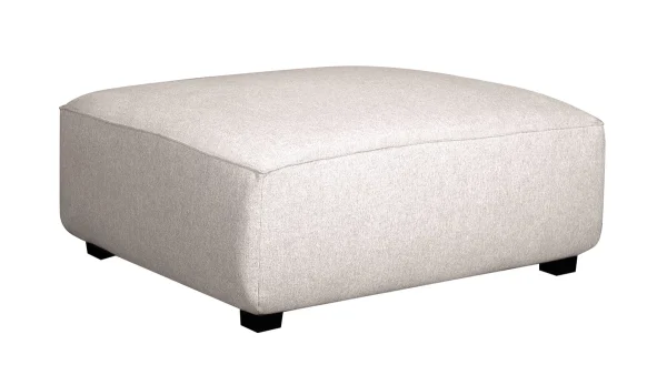 Pouf Module De Canapé En Tissu Beige PLURIEL prix pas cher 3