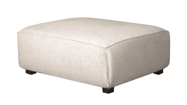 Pouf Module De Canapé En Tissu Beige PLURIEL prix pas cher 4