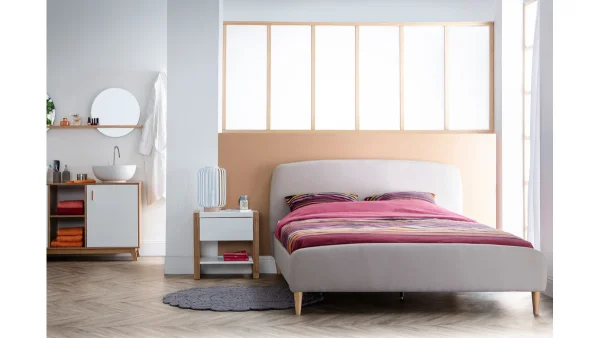 magasin pour Table De Chevet Blanc Et Chêne ARMEL 6