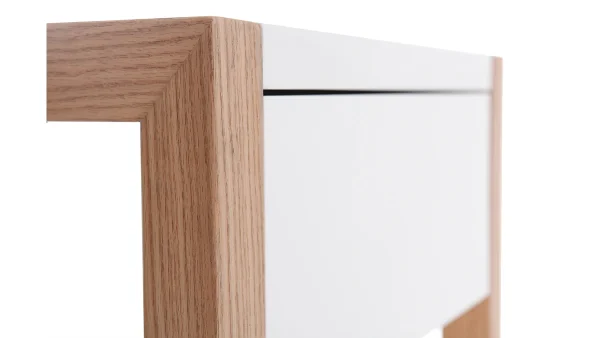 magasin pour Table De Chevet Blanc Et Chêne ARMEL 5