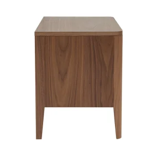 excellents soldes Table De Chevet Bois Foncé Noyer 2 Tiroirs L60 Cm BENJA 16