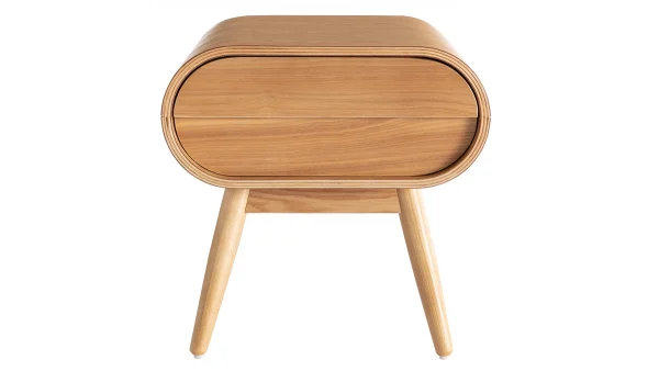 officiel Table De Chevet Design Frêne 1 Tiroir BJORG 1