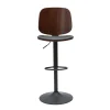 Tabouret De Bar Ajustable Noir Et Noyer BECK site officiel 23