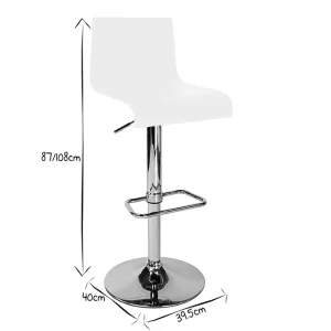 Tabouret De Bar / Cuisine Noir Moderne NEWSURF (lot De 2) grossiste 16