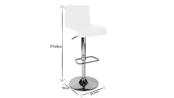 Tabouret De Bar / Cuisine Noir Moderne NEWSURF (lot De 2) grossiste 6