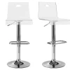 Tabouret De Bar Design En Plexiglas Transparent (lot De 2) SATURNE 28
