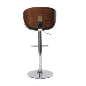 Tabouret De Bar Design Noir Et Bois Foncé WALNUT france en ligne 15