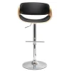 Tabouret De Bar Design Réglable Noir Et Bois Clair BENT site officiel 23