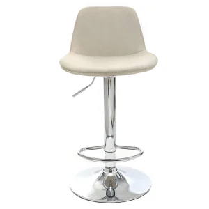 ultratendance Tabouret De Bar Design Tissu Naturel Lot De 2 ZACK 10