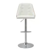 Tabouret De Bar Relevable Blanc Et Bois Clair FLUFFY Boutique officielle 25