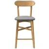 Tabouret De Bar Vintage Bois Clair Et Gris H65 Cm DOVE vente en ligne pas cher 23