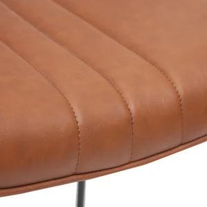 Tabouret De Bar Vintage Marron Clair Et Métal H65 Cm GOTHAM magasin pour 17