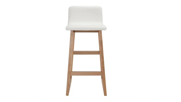 Acheter Maintenant Tabourets De Bar Bois Clair Et Blanc 65 Cm (lot De 2) OSAKA 3