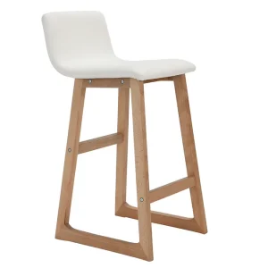 Acheter Maintenant Tabourets De Bar Bois Clair Et Blanc 65 Cm (lot De 2) OSAKA 13