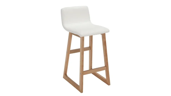 Acheter Maintenant Tabourets De Bar Bois Clair Et Blanc 65 Cm (lot De 2) OSAKA 6