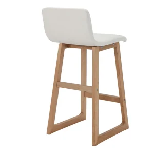 Acheter Maintenant Tabourets De Bar Bois Clair Et Blanc 65 Cm (lot De 2) OSAKA 15