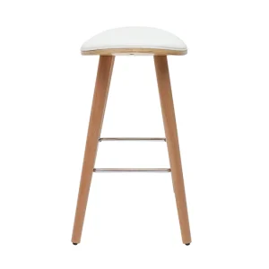 Tabourets De Bar Bois Clair Et Blanc H65 Cm (lot De 2) MEADOW 14