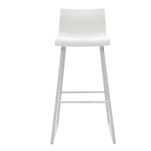 Tabourets De Bar Design Blanc 76 Cm (lot De 2) ONA 12