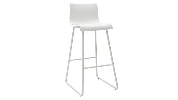 Tabourets De Bar Design Blanc 76 Cm (lot De 2) ONA 4