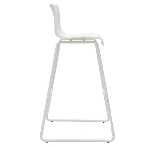 Tabourets De Bar Design Blanc 76 Cm (lot De 2) ONA 16