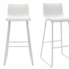 Tabourets De Bar Design Blanc 76 Cm (lot De 2) ONA 23