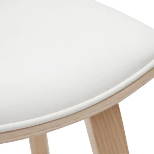 Tabourets De Bar Design Blanc Et Bois Clair H69 Cm (lot De 2) VASCO site pas cher 20