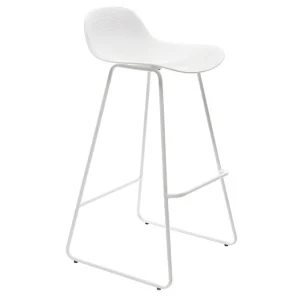 Tabourets De Bar Design Blancs H71 Cm (lot De 2) ELLA 13