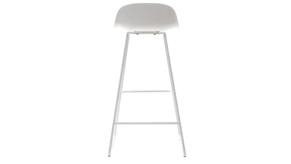 Tabourets De Bar Design Blancs H71 Cm (lot De 2) ELLA 5