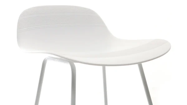 Tabourets De Bar Design Blancs H71 Cm (lot De 2) ELLA 6