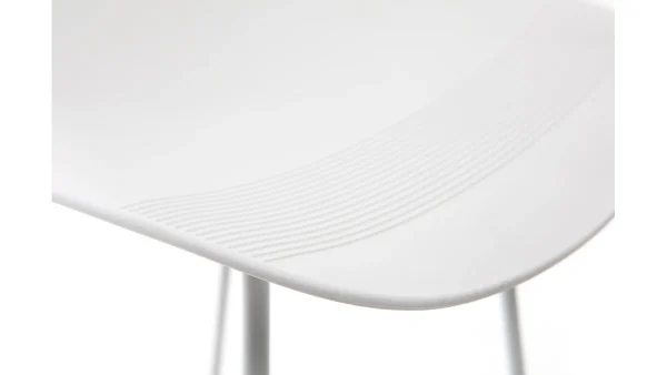 Tabourets De Bar Design Blancs H71 Cm (lot De 2) ELLA 7
