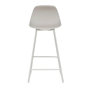 Tabourets De Bar Design Blancs Pieds Métal 65 Cm (lot De 2) FRANZ Large choix en ligne 20