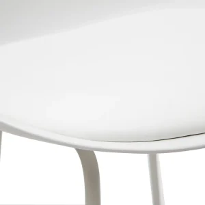 Tabourets De Bar Design Blancs Pieds Métal 65 Cm (lot De 2) FRANZ Large choix en ligne 22