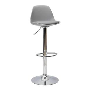 Tabourets De Bar Design Gris Clair (lot De 2) STEEVY 15