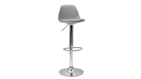 Tabourets De Bar Design Gris Clair (lot De 2) STEEVY 4