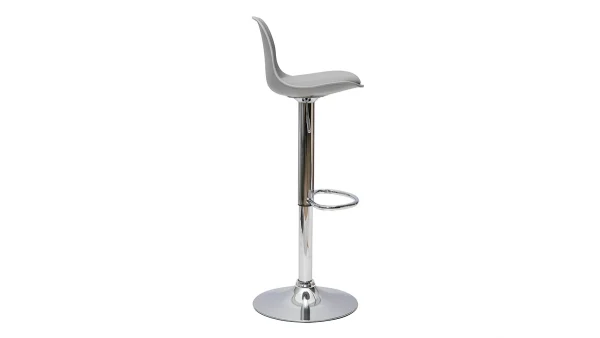 Tabourets De Bar Design Gris Clair (lot De 2) STEEVY 5