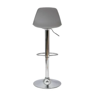 Tabourets De Bar Design Gris Clair (lot De 2) STEEVY 19