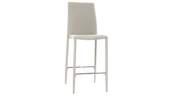 Vente Tabourets De Bar Design Gris Clair (lot De 2) TALOS 4