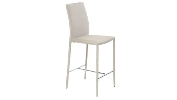 Vente Tabourets De Bar Design Gris Clair (lot De 2) TALOS 5