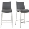 Tabourets De Bar Design Gris Foncé H70 Cm (lot De 2) OLLY vente pas cher 26
