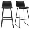Tabourets De Bar Design Noir 76 Cm (lot De 2) ONA 25