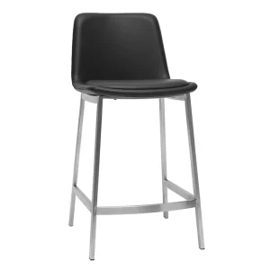 Tabourets De Bar Design Noirs H66 Cm (lot De 2) ARSENE 13