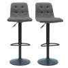 Tabourets De Bar Design Réglables Gris (lot De 2) ESCAPE en ligne officielle 23