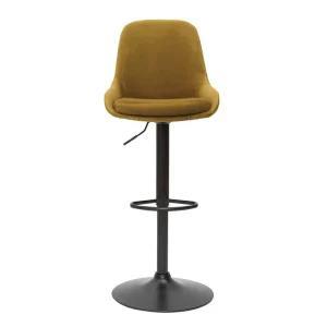 Tabourets De Bar Design Réglables Velours Bronze (lot De 2) HOLO de garantie authentique 11