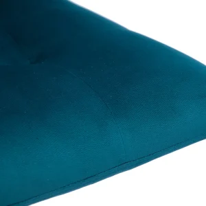 site officiel Tabourets De Bar Design Réglables Velours Gaufré Bleu Pétrole (lot De 2) ESCAPE 20