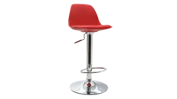 Tabourets De Bar Design Rouges (lot De 2) STEEVY 4