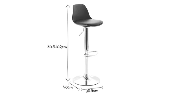 Tabourets De Bar Design Rouges (lot De 2) STEEVY 6