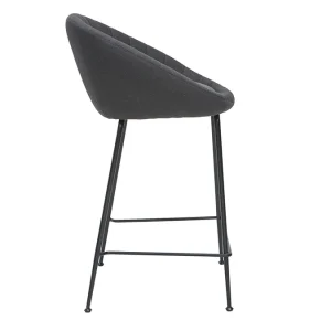 prix le plus bas Tabourets De Bar Design Tissu Gris Foncé 65 Cm (lot De 2) SHERU 16