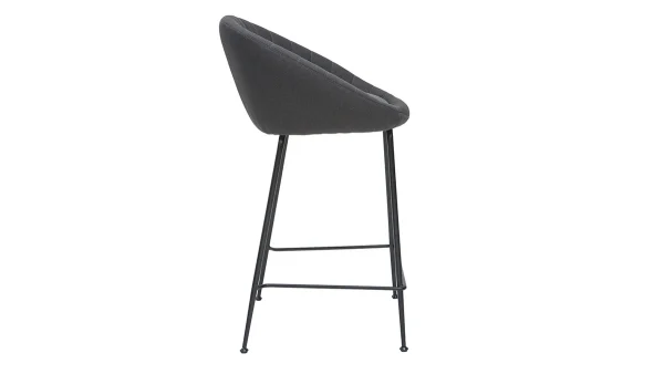 prix le plus bas Tabourets De Bar Design Tissu Gris Foncé 65 Cm (lot De 2) SHERU 5