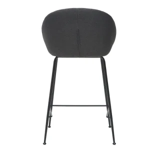 prix le plus bas Tabourets De Bar Design Tissu Gris Foncé 65 Cm (lot De 2) SHERU 18