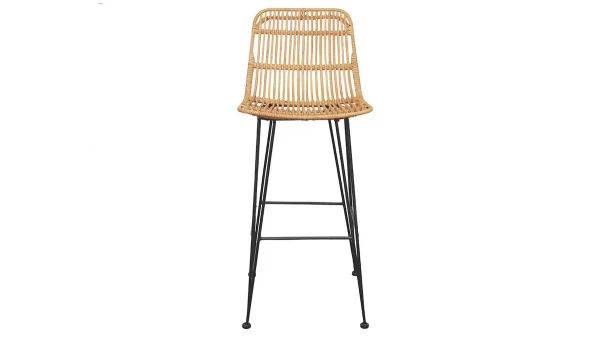 luxe soldes Tabourets De Bar En Rotin (lot De 2) MALACCA 3